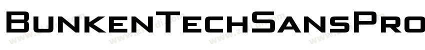 BunkenTechSansPro Bo字体转换